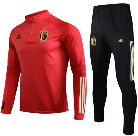 2020 Belgium Red Sweat Shirt and Pants Training Kit